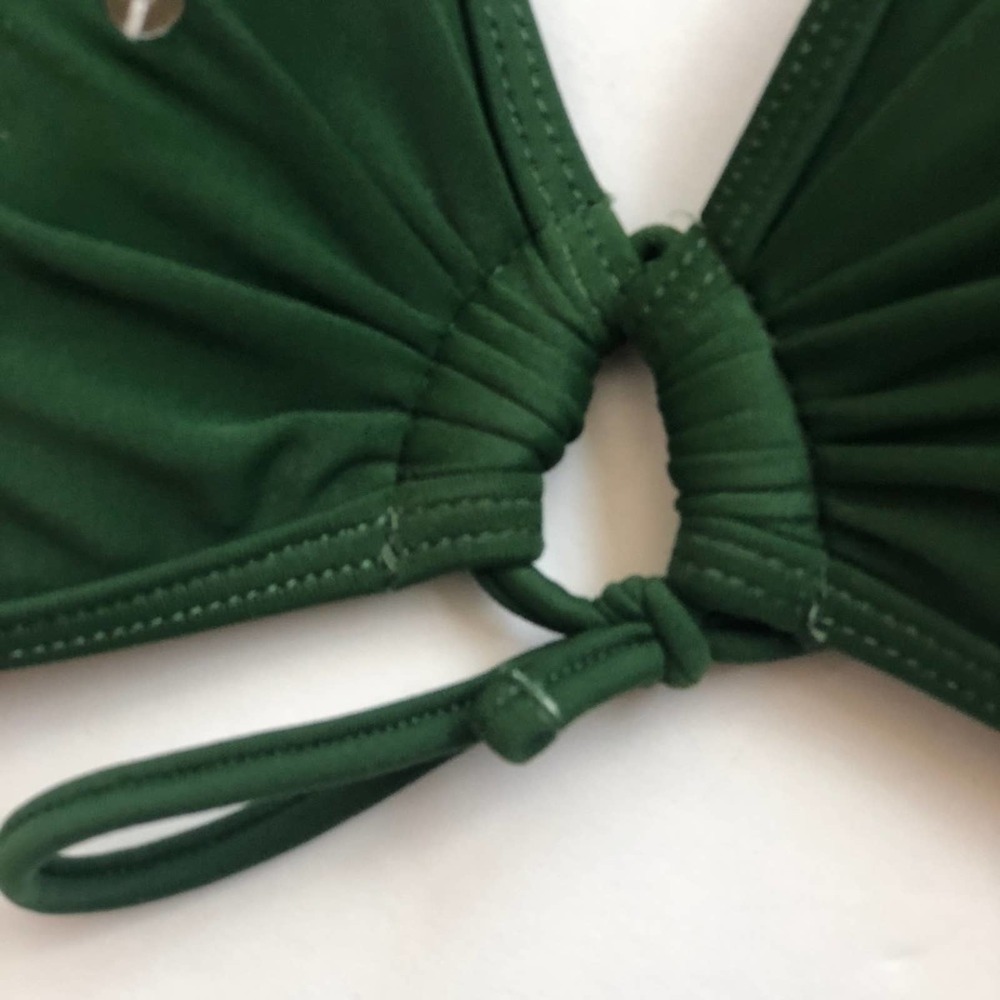 0116 La Blanca triangle green bikini top - Picture 5 of 7